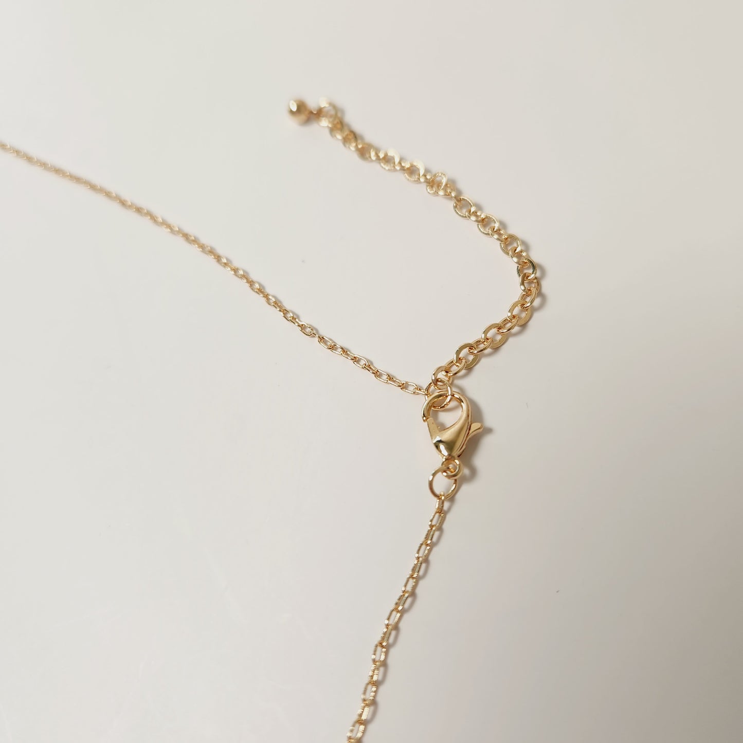 Long Black Semi-Precious Beaded Bar Pendant Necklace