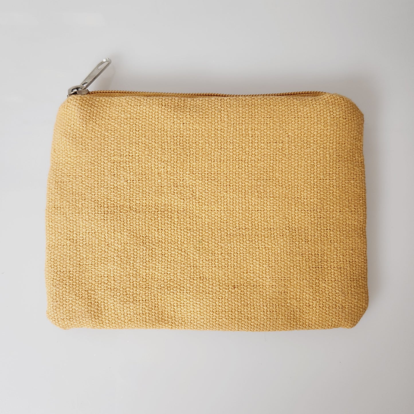 Tiger Gold and Black Seed Bead Coin Purse Zipper Bag