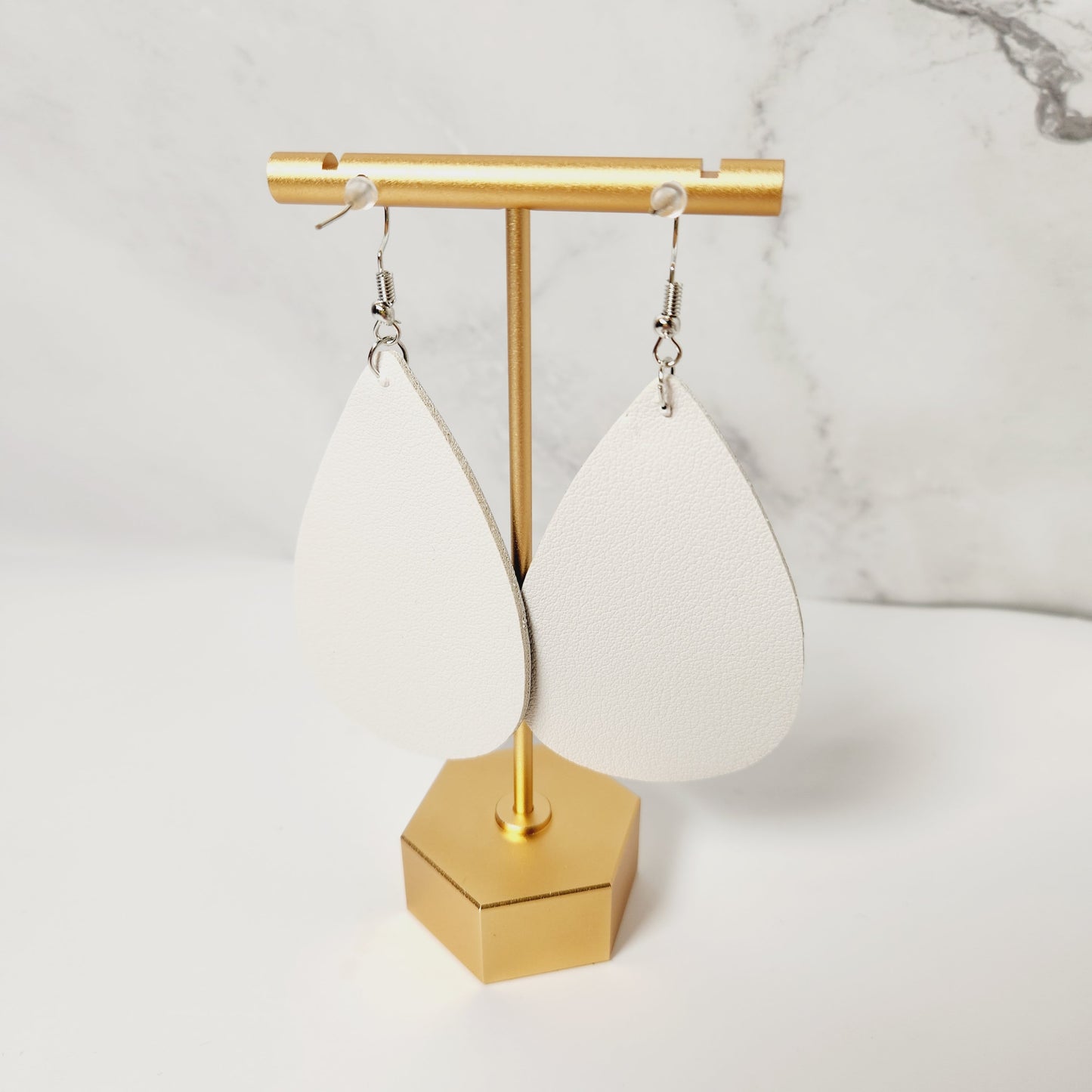 Skeleton Selfie Vegan Leather Earrings