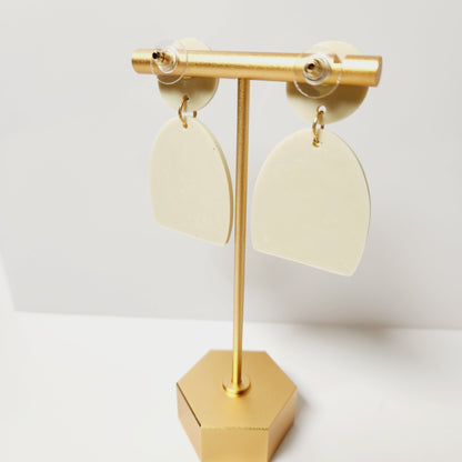 Polymer Clay Modern Pumpkin Earrings