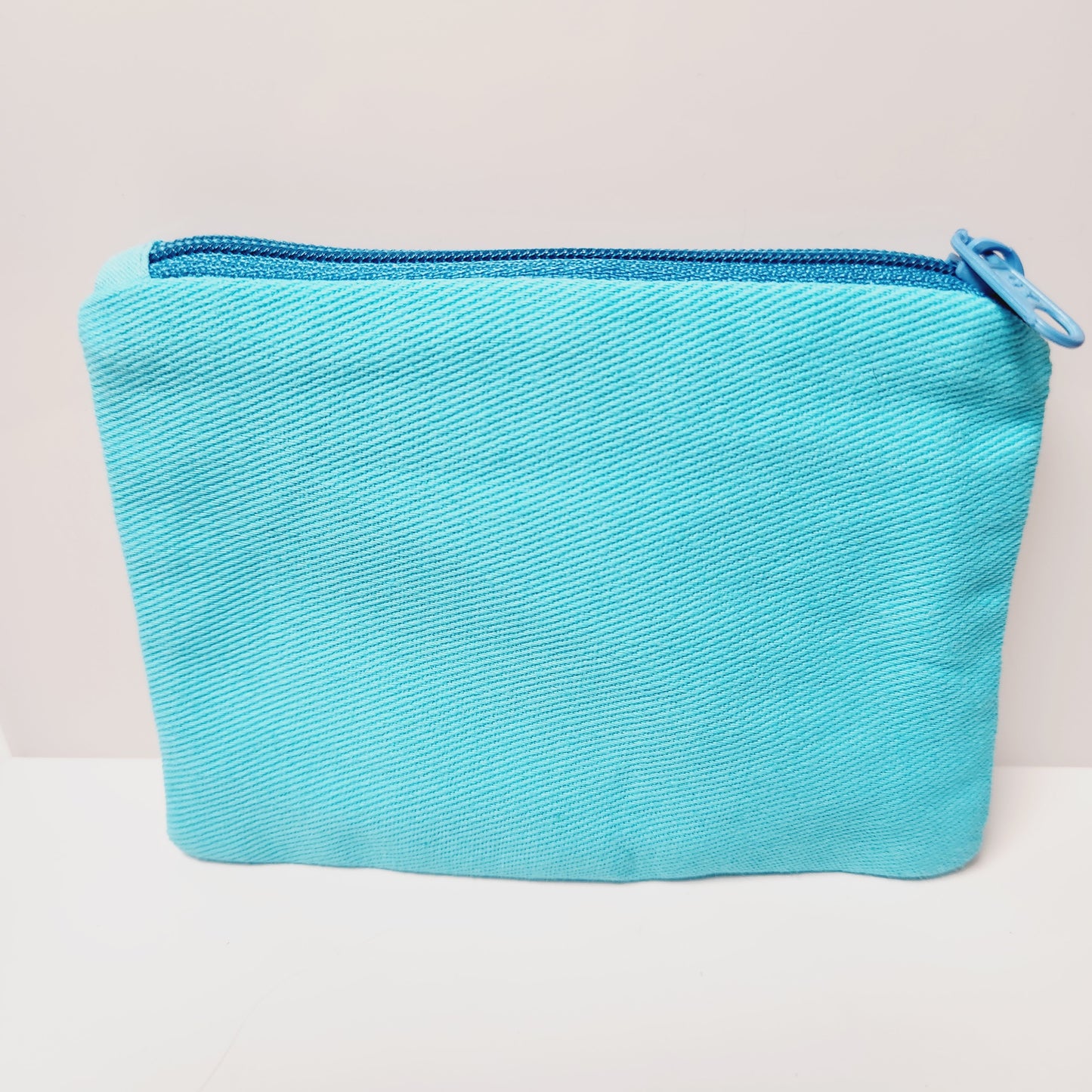 Let's Go Girls Turquoise Seed Bead Coin Purse Zipper Bag