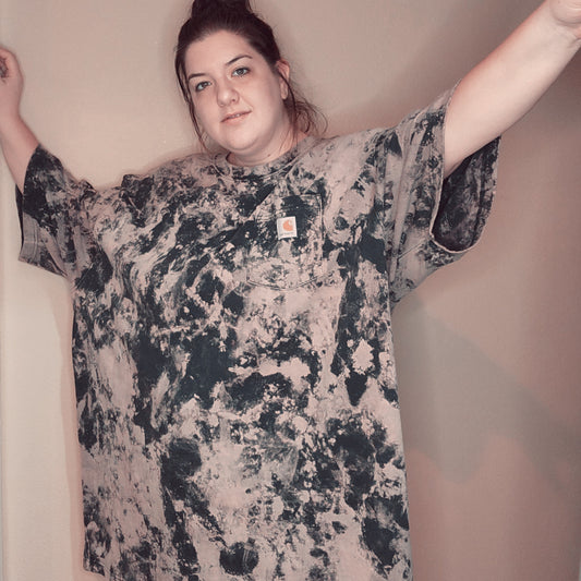 Oversized 5XL Custom Bleached Carhartt Shirt